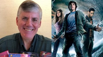 Rick Riordan (Foto: REprodução/Instagram) e pôster de Percy Jackson (Foto: Divulgação/Fox)