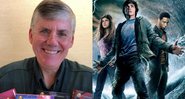 Rick Riordan (Foto: REprodução/Instagram) e pôster de Percy Jackson (Foto: Divulgação/Fox)