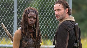 Rick (Andrew Lincoln) e Michonne (Danai Gurira) em The Walking Dead (Foto: Divulgação/ Fox)