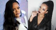 Rihanna (Foto: Evan Agostini/Invision/AP) e Priscila Beatrice, sósia brasileira (Foto: Reprodução/Instagram)