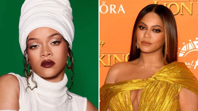 Rihanna (Foto: Reprodução / Instagram @badgalriri) e Beyoncé (Foto: Gareth Cattermole / Getty Images)