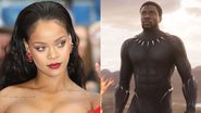 Rihanna (Foto: Getty Images) e Chadwick Boseman como Pantera Negra (Foto: Reprodução / Marvel)