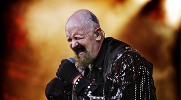 Rob Halford vocalista da Judas Priest (Foto: Carsten Snejbjerg/AP)