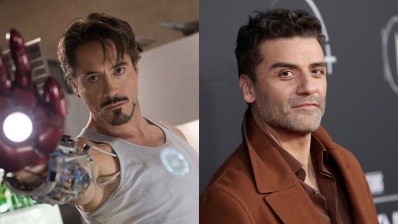 Robert Downey Jr. como Homem de Ferro (Foto: Reprodução / Marvel) e Oscar Isaac (Foto: Jesse Grant / Getty Images)