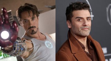 Robert Downey Jr. como Homem de Ferro (Foto: Reprodução / Marvel) e Oscar Isaac (Foto: Jesse Grant / Getty Images)