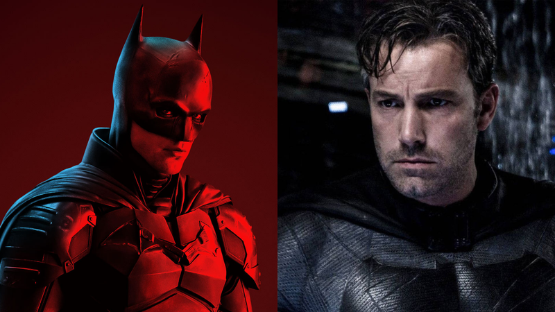 Robert Pattinson como Batman (Foto: Reprodução / Twitter / The Batman) | Ben Affleck como Batman (Foto: Divulgação / Warner)