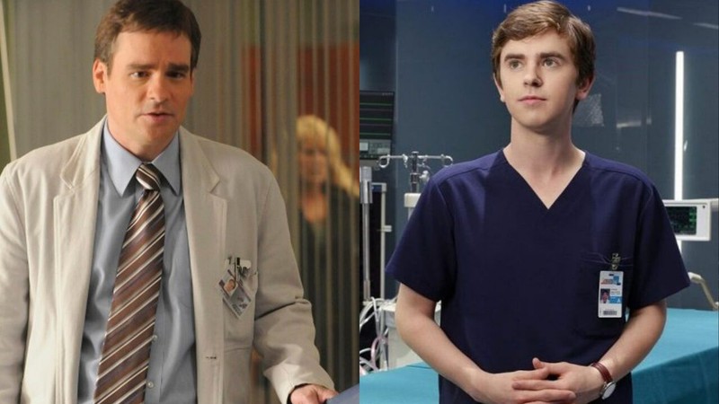 Robert Sean Leonard em House e Freddie Highmore em The Good Doctor (Foto 1: Divulgação/ Fox/ Foto 2: Divulgação/ ABC)