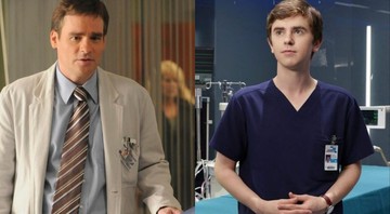 Robert Sean Leonard em House e Freddie Highmore em The Good Doctor (Foto 1: Divulgação/ Fox/ Foto 2: Divulgação/ ABC)