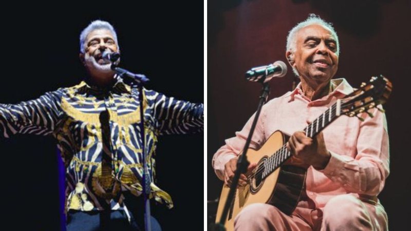 Lulu Santos no Rock in Rio (Foto: Reprodução Rock in Rio / iHate Flash) e Gilberto Gil (Foto: Fernanda Tiné)