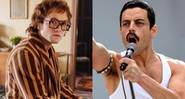 Taron Egerton como Elton John e Rami Malek como Freddie Mercury (Foto: Montagem/Reprodução)