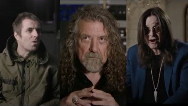 Liam Gallagher, Robert Plant e Ozzy Osbourne em Rockfield: The Studio on the Farm (Foto: reprodução/vídeo)