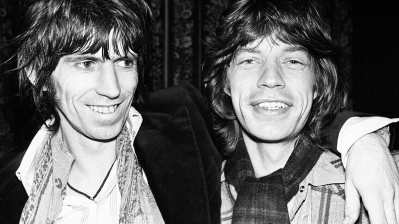 Keith Richars e Mick Jagger, dos Rolling Stones (Foto: Rolling Stones:50 / Reprodução)