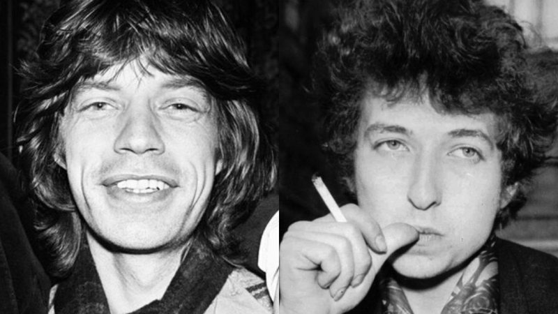 Rolling Stones e Bob Dylan (Foto 1: Reprodução/ Foto 2: AP Images)