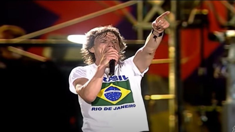 Rolling Stones em Copacabana em 2006 (Foto: Reprodução/YouTube)