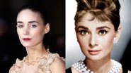 Rooney Mara (Foto: John Phillips/Getty Images for BFI) e Audrey Hepburn (Foto: