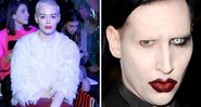 Rose McGowan (Foto: Getty Images / John Lamparski / Correspondente) e Marilyn Manson em 2003 (Foto: Jon Kopaloff/Getty Images)