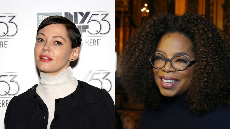 Rose McGowan (Foto: Paul Zimmerman / Getty Images) e Oprah Winfrey (Foto:AP Photo/Michel Euler)