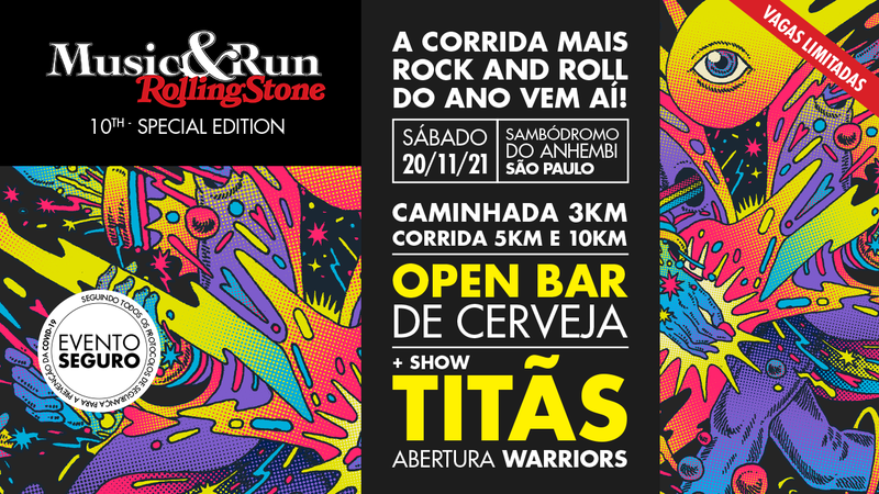 Pôster oficial da 10ª ROLLING STONE MUSIC & RUN – SÃO PAULO