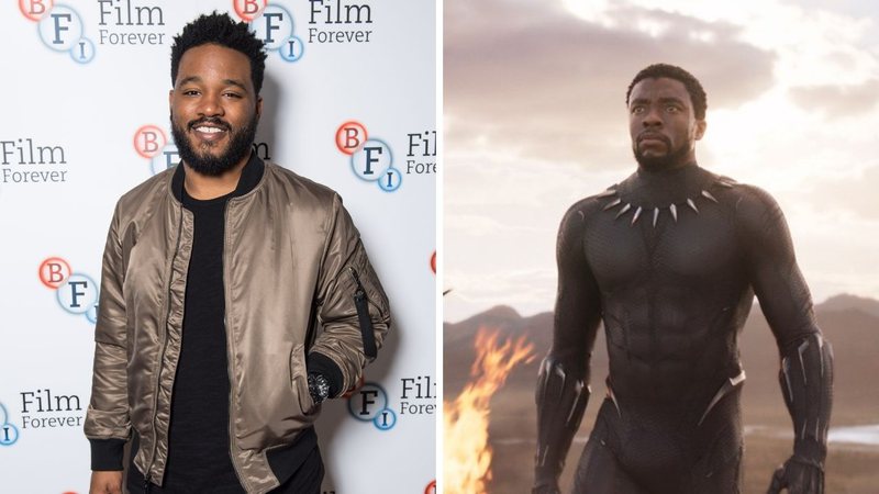 Ryan Coogler (Foto: Getty Images/Jeff Spicer/Correspondente) e Cena do filme Pantera Negra (Foto: Divulgação)