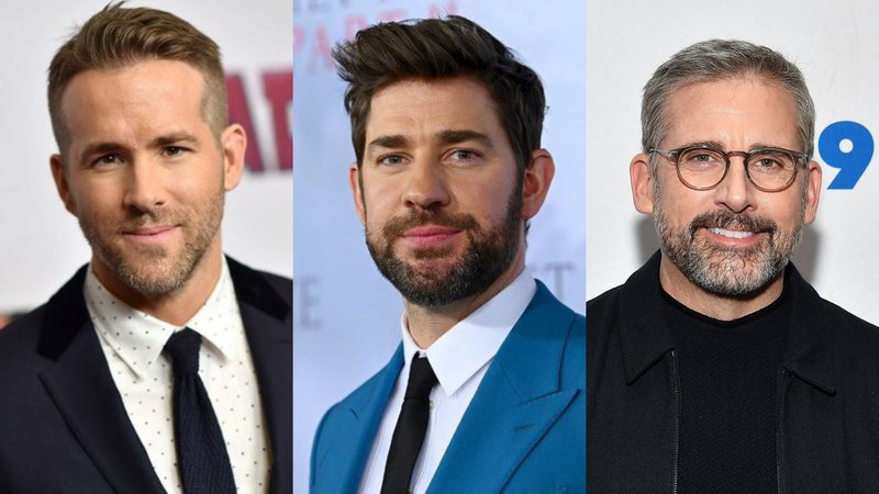 Ryan Reynolds (Foto: Dimitrios Kambouris / Getty Images) / John Krasinski (Foto: Mike Coppola / Getty Images) / Steve Carell (Foto: Dia Dipasupil / Getty Images)