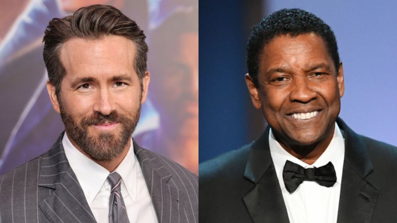 Ryan Reynolds (Foto: Jamie McCarthy / Getty Images) e Denzel Washington (Foto: Kevin Winter / Getty Images)