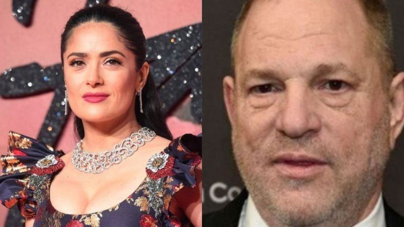 Salma Hayek (Foto: Stuart C. Wilson / Getty Images) e Harvey Weinstein (Foto: Chris Pizzello / Invision / AP)