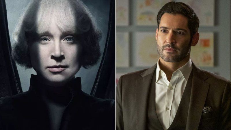 Gwendoline Christie e Tom Ellis como Lúcifer - (Foto: Divulgação/Netflix)