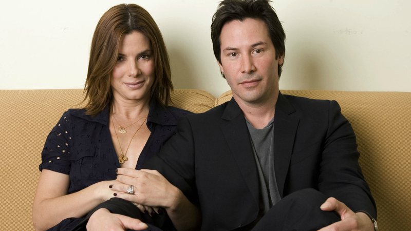 Sandra Bullock e Keanu Reeves (Foto: AP Photo/Matt Sayles)