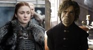 Sophie Turner e Peter Dinklage em Game of Thrones (foto: reprodução HBO)