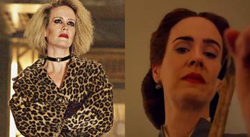 Sarah Paulson em American Horror Story (Foto: Reprodução /Twitter) e Ratched (Foto: Divulgação/Netflix)