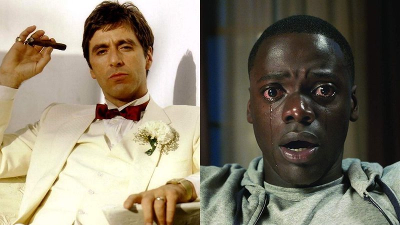 Al Pacino em Scarface (Foto 1: Reprodução) e Daniel Kaluuya em Corra (Foto 2: Reprodução)