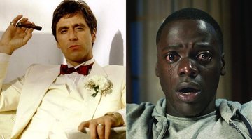 Al Pacino em Scarface (Foto 1: Reprodução) e Daniel Kaluuya em Corra (Foto 2: Reprodução)