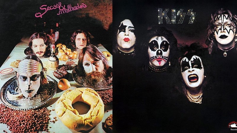 Discos de estreia de Secos & Molhados e Kiss (Foto: Reprodução)