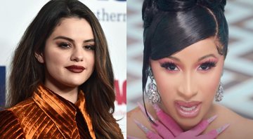 Selena Gomez (Foto: Alberto E. Rodriguez/Getty Images) | Cardi B no clipe de 'WAP' (Foto: Reprodução/Youtube)