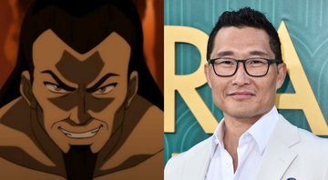 Senhor do Fogo Ozai em Avatar: A Lenda de Aang (Foto: Reprodução / Nickelodeon Productions) / Daniel Dae Kim (Foto:  Alberto E. Rodriguez / Getty Images)