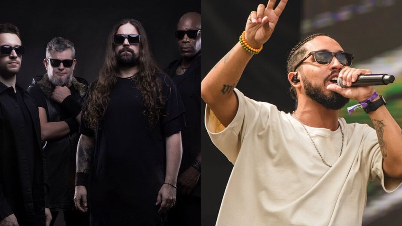 Sepultura e Rashid no Lollapalooza 2019 (Foto 1: Divulgação/Foto 2: Camila Cara)