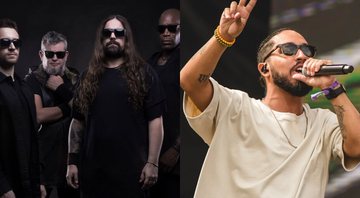 Sepultura e Rashid no Lollapalooza 2019 (Foto 1: Divulgação/Foto 2: Camila Cara)