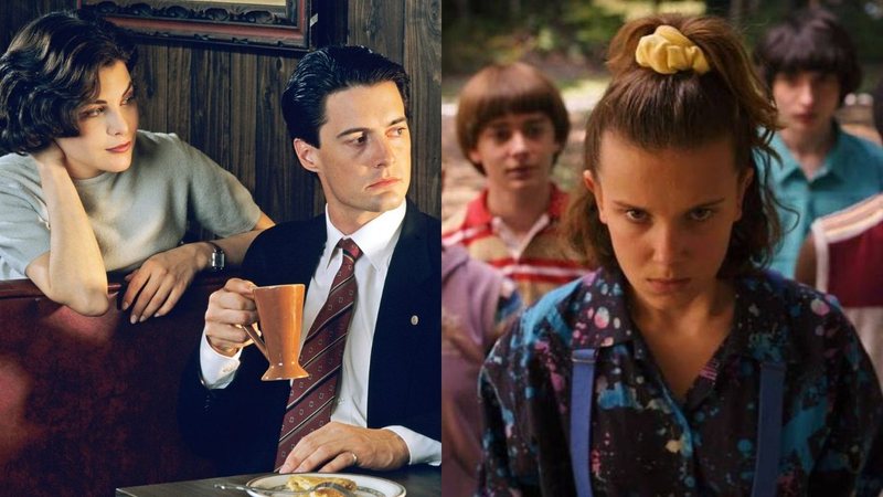 Montagem de Twin Peaks e Stranger Things (Foto: Reprodução)