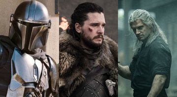 The Mandalorian (foto: reprodução/ Disney) | Kit Harington como Jon Snow (foto: reprodução HBO) | Henry Cavill como Geralt de Rivia em The Witcher (Foto: Reprodução)