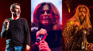 Montagem com Serj Tankian (Foto: Amy Harris/Invision/AP), Ozzy Osbourne (Doni Maciel/picture-alliance/AP) e Rob Zombie (Amy Harris/Invision/AP)