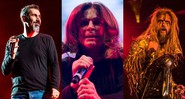 Montagem com Serj Tankian (Foto: Amy Harris/Invision/AP), Ozzy Osbourne (Doni Maciel/picture-alliance/AP) e Rob Zombie (Amy Harris/Invision/AP)