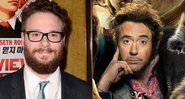 Seth Rogen e Robert Downey Jr.  (Foto 1: Dan Steinberg/AP/ Foto 2: Reprodução)