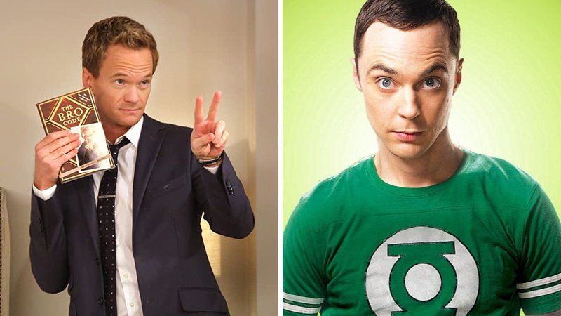 Barney Stinson e Sheldon Cooper (Fotos de divulgação)