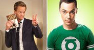 Barney Stinson e Sheldon Cooper (Fotos de divulgação)