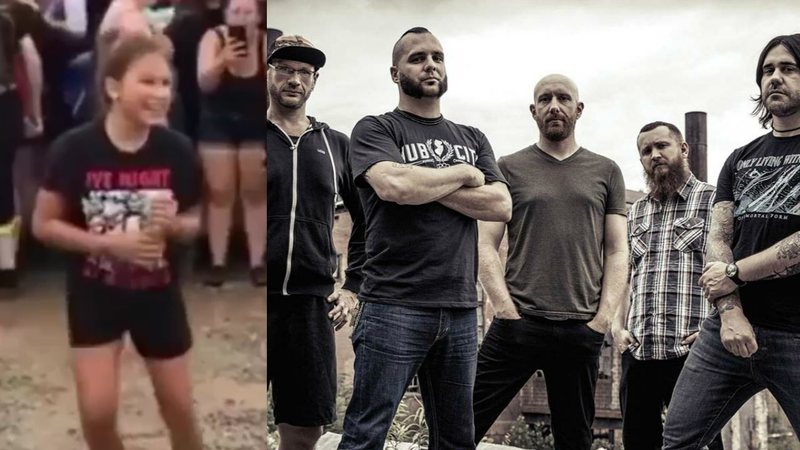 Jovem e Killswitch Engage (Foto 1: Reprodução/ Foto 2: Facebook / Reprodução)