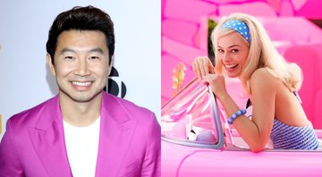 Simu Liu (Foto: Jeremy Chan/Getty Images) | Margot Robbie como Barbie (Foto: Reprodução / Twitter)