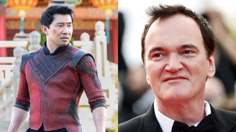 Simu Liu como Shang-Chi (Foto: Divulgação / Marvel), Quentin Tarantino (Foto: Getty Images)