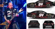 Carro do Slayer para Nascar (Foto 1: Paul A. Hebert / Ap e Foto 2: Reprodução Twitter)