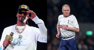 Snoop Dogg e Paul Gascoigne (Fotos: Paul R. Giunta/Invision/AP e Press Association/AP Images)