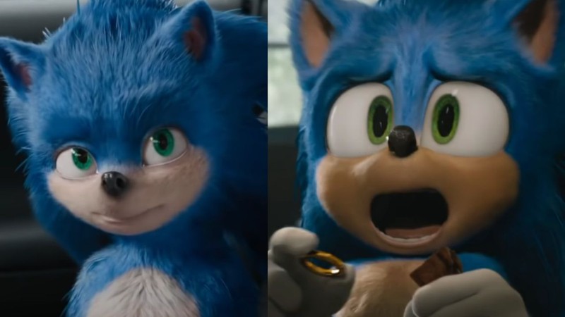 Sonic antes e depois (Foto: Reprodução)